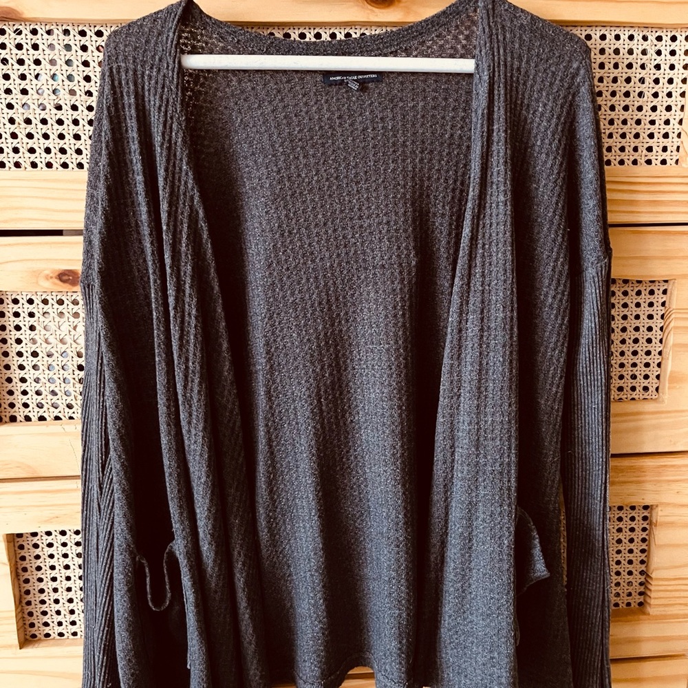waffle cardigan